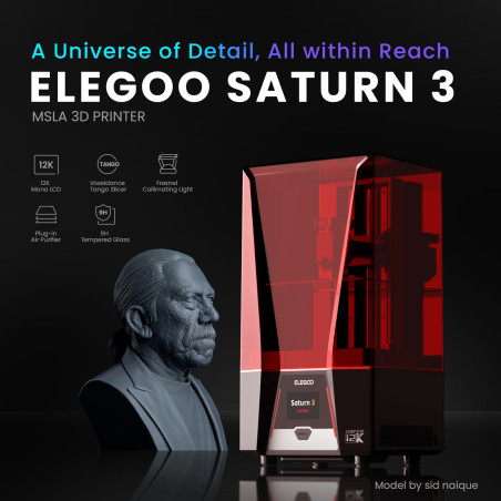 Qualité inégalée : Elegoo Saturn 3 - 12K, l'excellence en impression 3D.