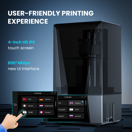 The UV technology of the Elegoo Saturn 3 Ultra - 12K guarantees high-quality 3D prints!