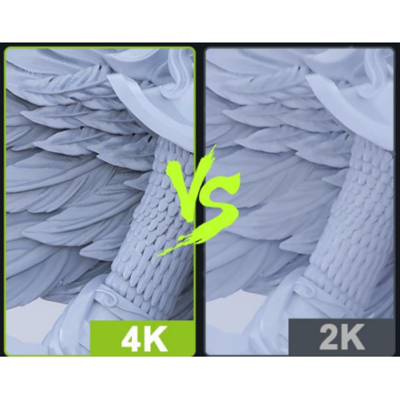 xplorez la minutie des impressions 3D grâce à la résolution 4K de la Mingda Goldfish X Mono 4K.