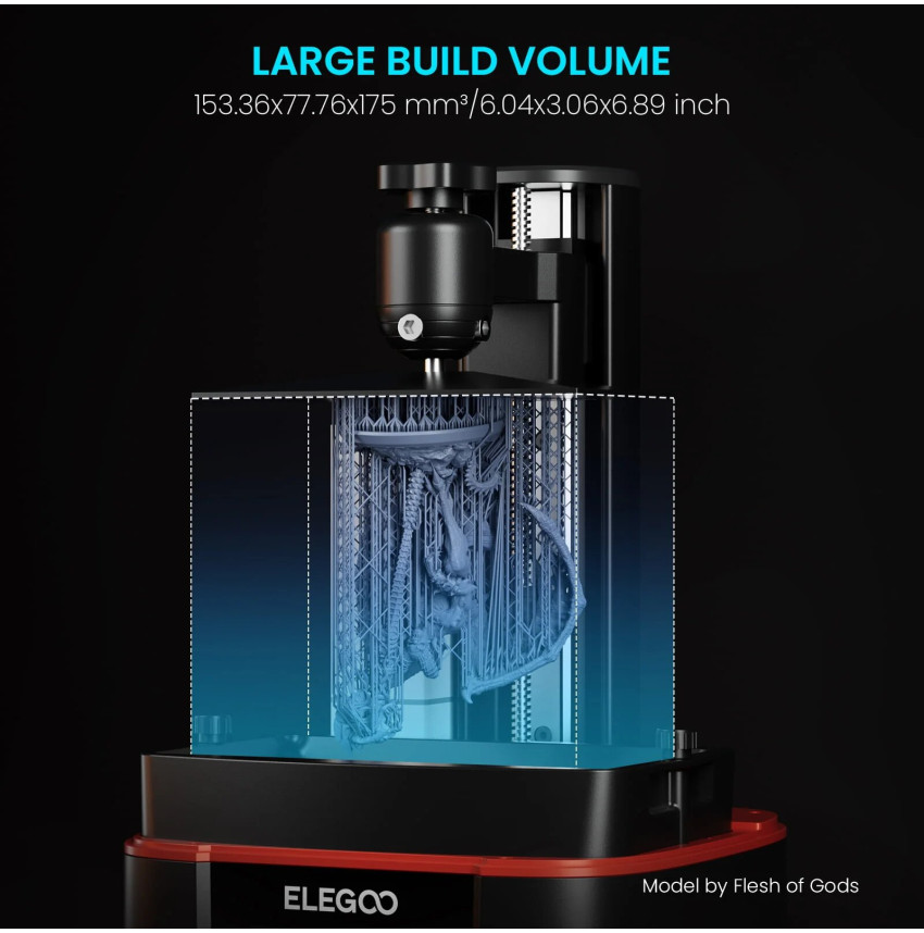 Découvrez l'élégance technique de l'ELEGOO Mars 4 - 9K, votre outil pour des impressions 3D exceptionnelles.