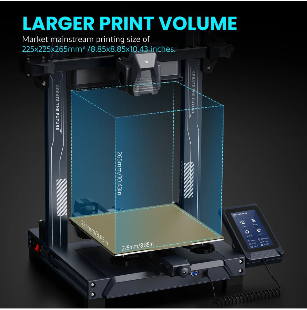 ELEGOO Neptune 4 Pro/Plus/MAX 3D Printer 500mm/s High Speed FDM