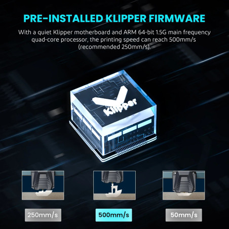 Imprimante 3D FDM Elegoo Netpune 4 PRO grand volume d'impression vitesse 500 mm/s