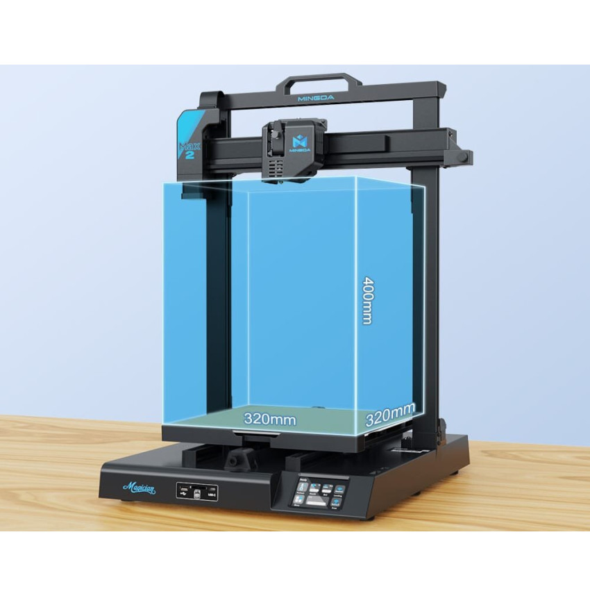 Experience the power of the Mingda Magician Max2 in 3D printing.