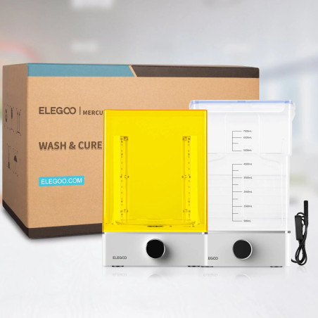 Solution ultime pour le post-traitement de vos impressions 3D : Elegoo Mercury XS - Wash & Cure Bundle.