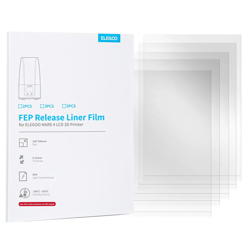 Enhance your 3D printing experience with Elegoo FEP Film for March 4. The key to exceptional quality!