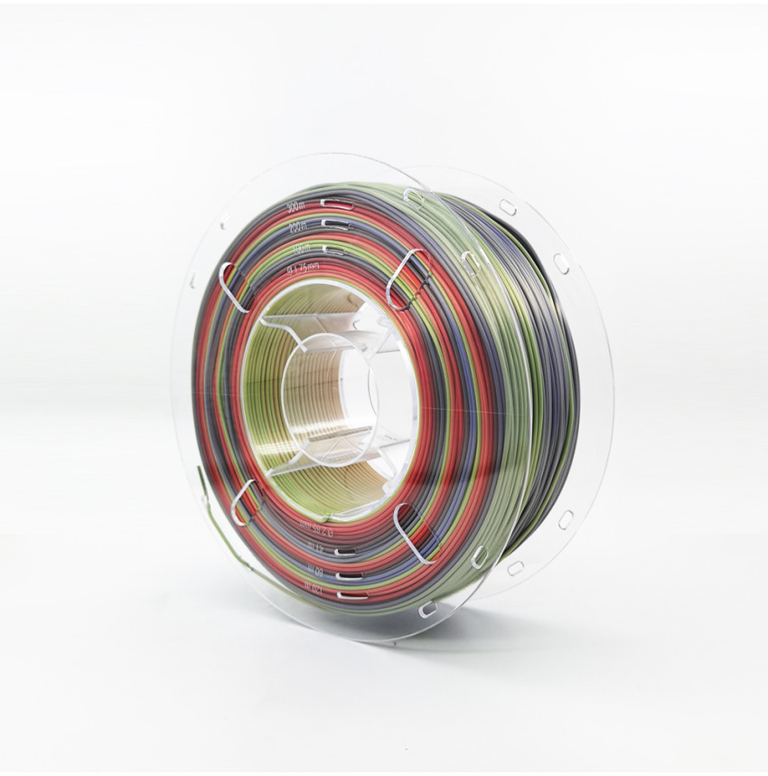 3D PLA Silk Rainbow Filament 1KG Lefilament3D
