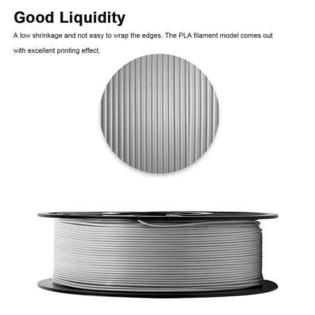 Le filament PLA Gris Mingda offre une précision exceptionnelle en impression FDM.