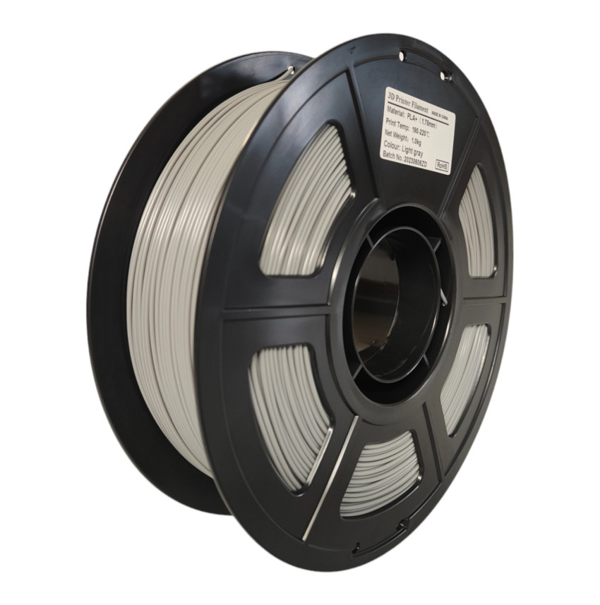 Give elegance to your creations with the Mingda Light Grey 3D PLA Filament.