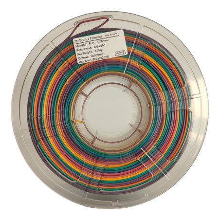 Bring your ideas to life with Mingda's PLA+ Rainbow 3D Filament. Vibrant shades
