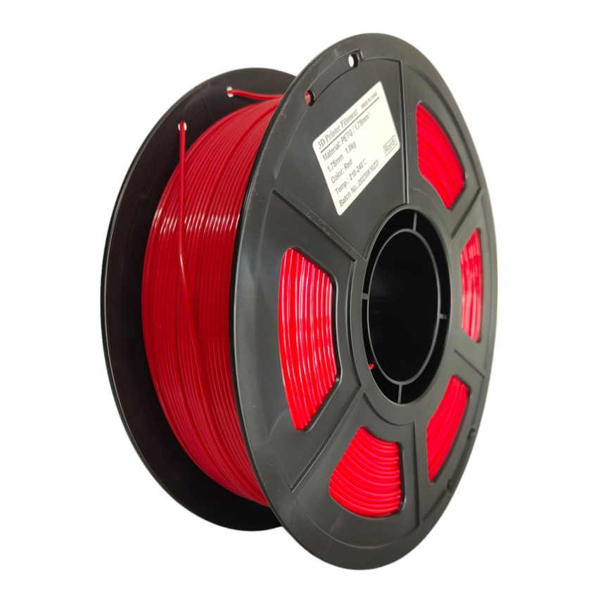 Experience the intensity of colors with the Mingda Red PETG Filament for high-performance 3D printing.