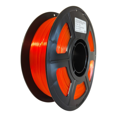 Vibrant PETG Orange: Illuminez vos créations avec ce filament de haute qualité, offrant des impressions éclatantes et durables