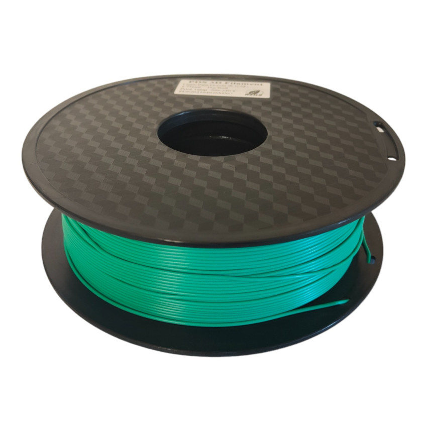 The emerald sparkle of the 3D PDS Opaque Green Filament, your vibrant ally.