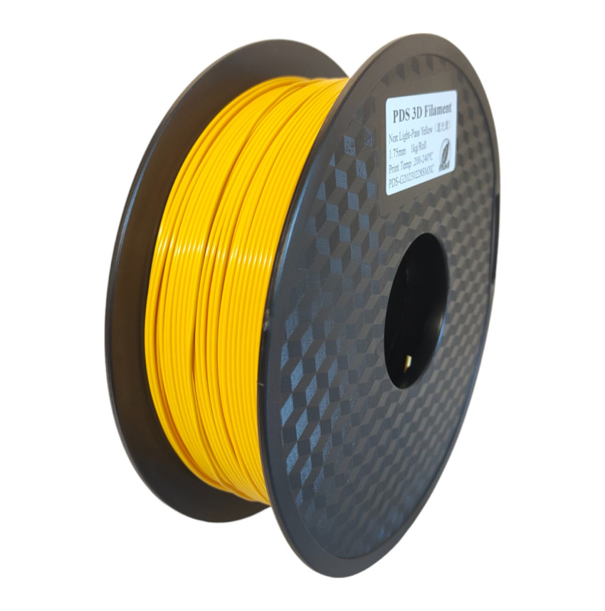 Bright yellow, Opaque PDS 3D Filament, an explosion of color for your creations.