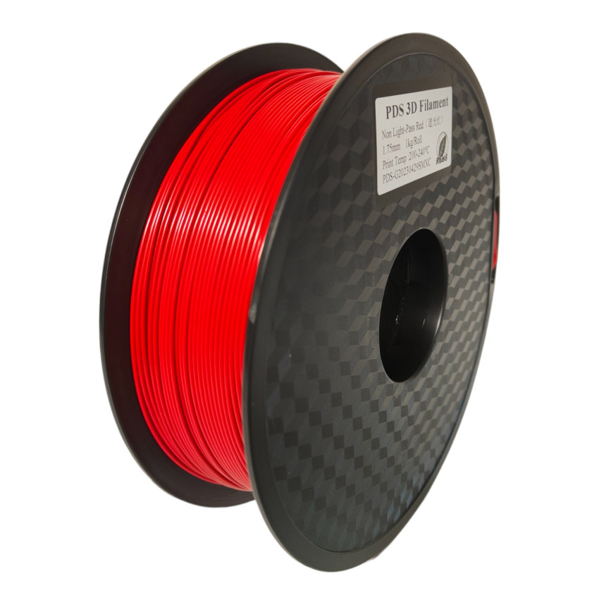 Mingda Red PDS 3D Filament: Vibrant color, perfect opacity for intense 3D prints.
