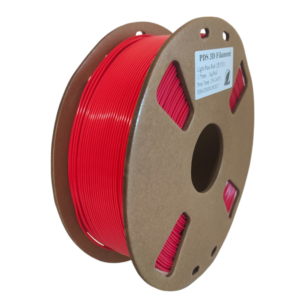 Lueur captivante du Filament 3D PDS Rouge Mingda - Créez des chefs-d'œuvre lumineux sans limites.