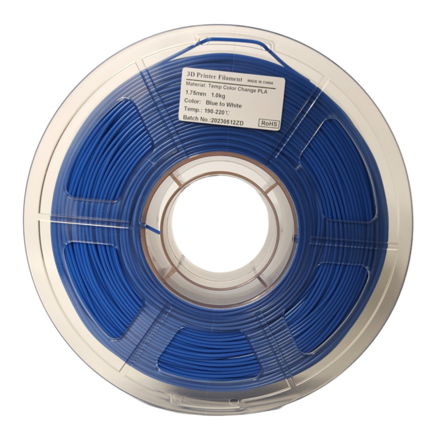 Discover the magical effect of the Mingda White/Blue 3D Thermochromic Filament that transforms