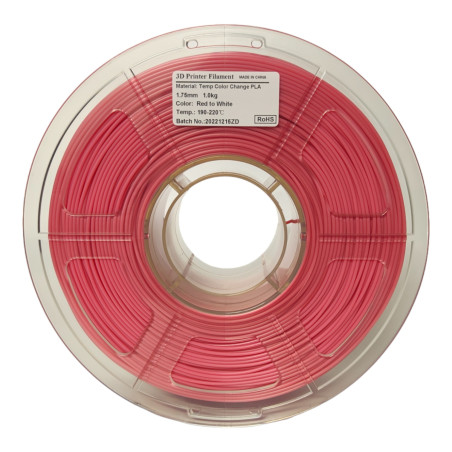 Bring dynamic creations to life with Mingda's White/Red 3D Thermochromic Filament