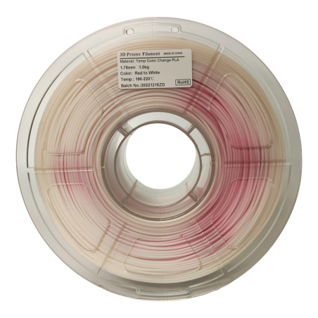 Transform your 3D printing process with Mingda's White/Red Thermochromic 3D Filament