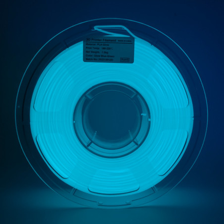 Give your creations a calming glow with Mingda's Cyan Glow-in-the-Dark 3D PLA Filament