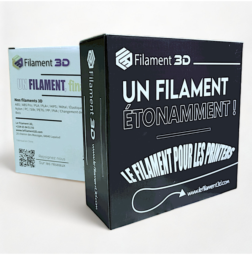 L'élégance du noir : Découvrez notre Filament 3D PLA+ Noir Lefilament3D