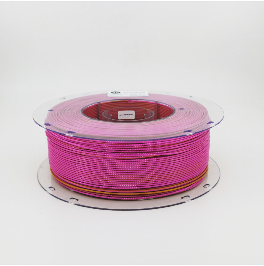 Filament 3D Silk Or/Rose imprimante FDM PLA effet soie