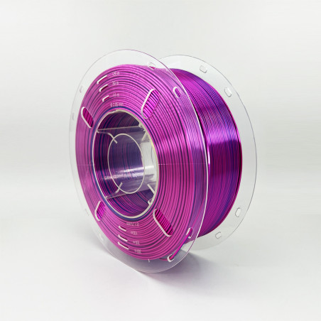 3D PLA Silk Filament Two-Tone Blue/Pink 1KG Lefilament3D