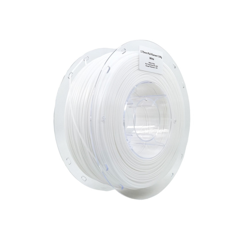 The excellence of the 3D PLA White Filament Lefilament3D: your blank canvas for 3D creativity.