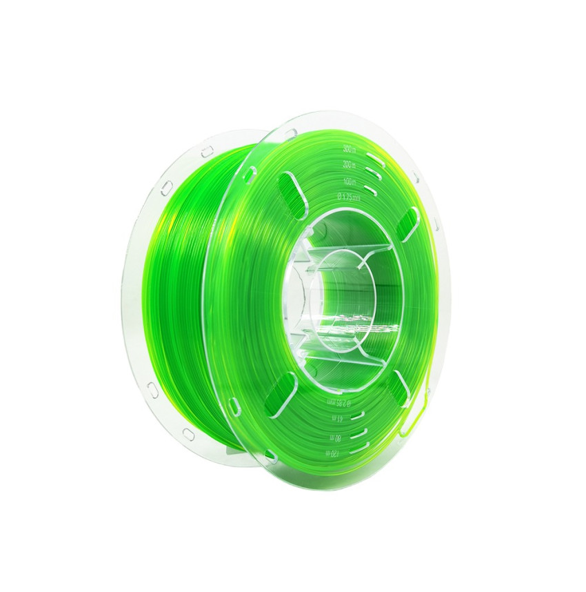 Filament PLA Vert Transparent Lefilament3D : La couleur de la nature pour vos créations 3D.