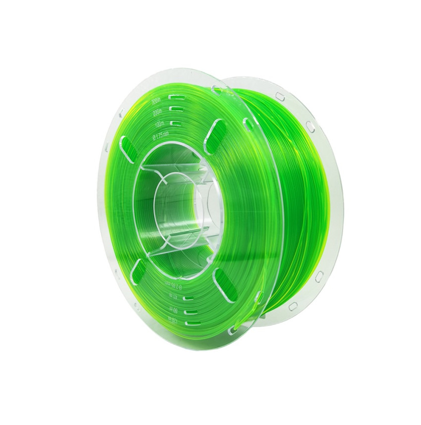 Filament PLA Vert Transparent Lefilament3D : La couleur de la nature pour vos créations 3D.