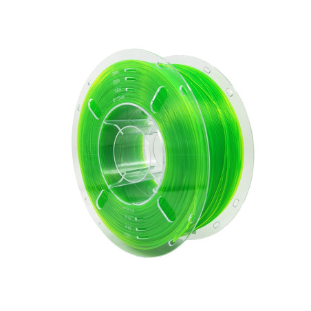 Créez des objets d'une beauté cristalline avec notre Filament PLA Vert Transparent.