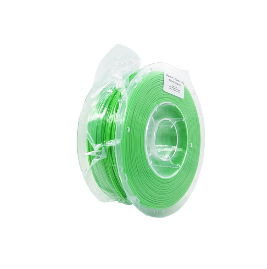 Lefilament3D Fluorescent Green PLA 3D Filament - Vibrant color for vibrant prints.