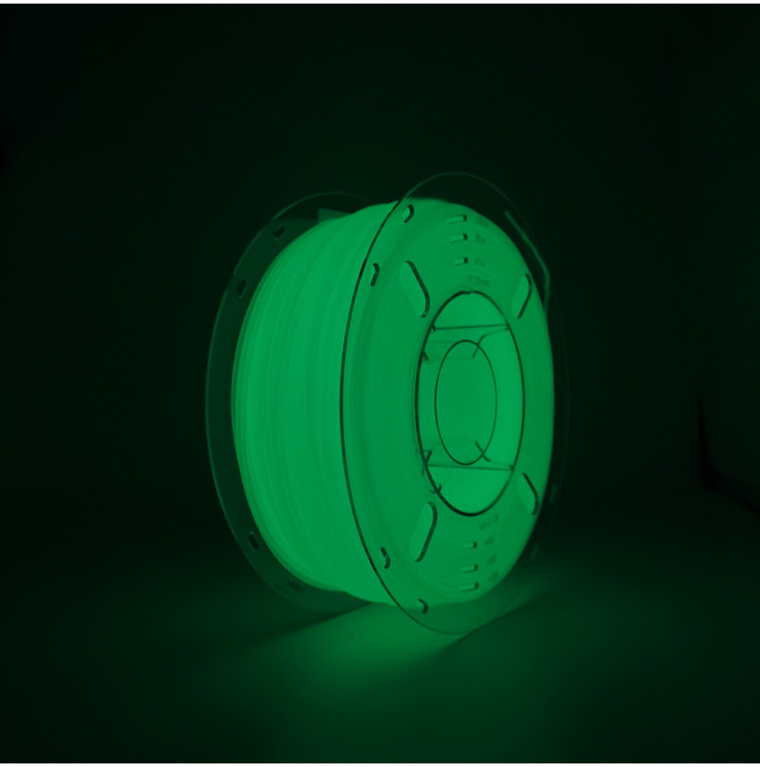 Filament 3D PLA Vert Phosphorescent : Luminosité nocturne garantie !