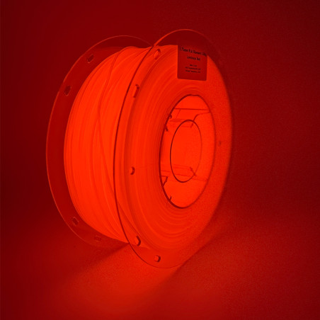 Glow-in-the-dark Red PLA 3D Filament3D Absorbs Light and Illuminates in the Dark