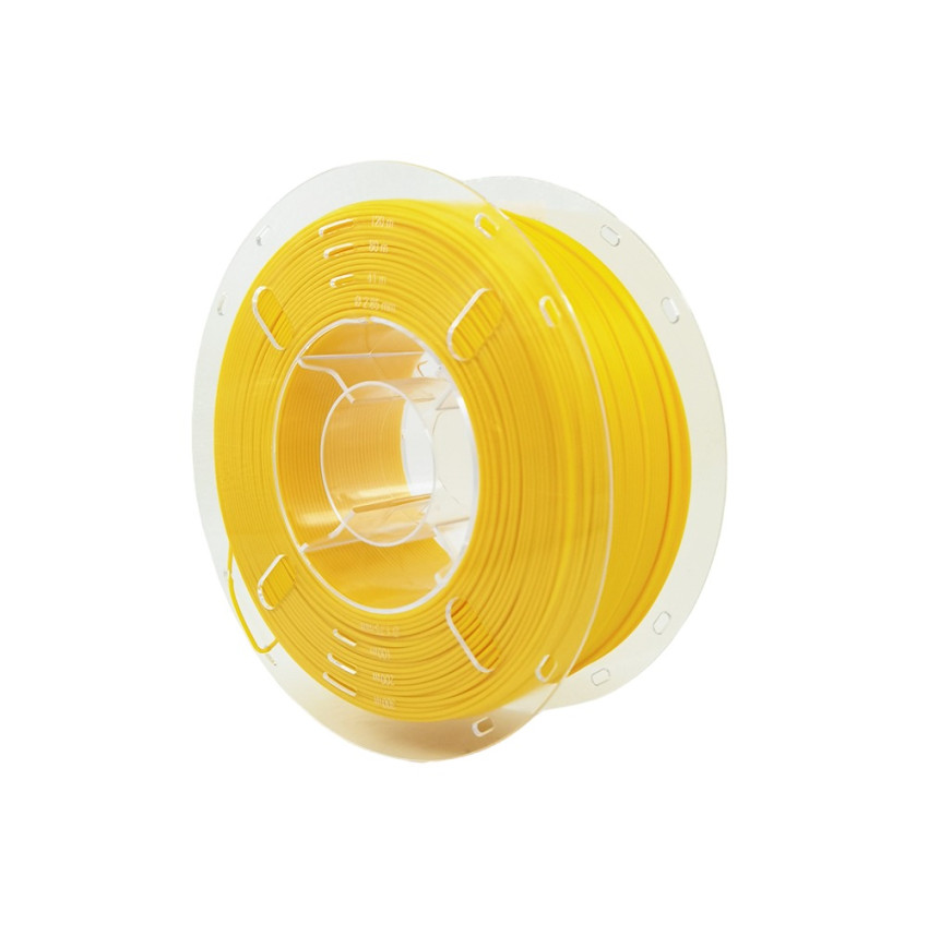 The PLA+ Yellow 3D Filament 3D shines like a ray of sunshine in the world of 3D printing.