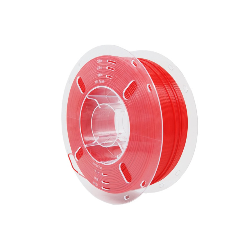 PLA+ Red 3D Filament Lefilament3D - Vibrant 3D prints in bright red.