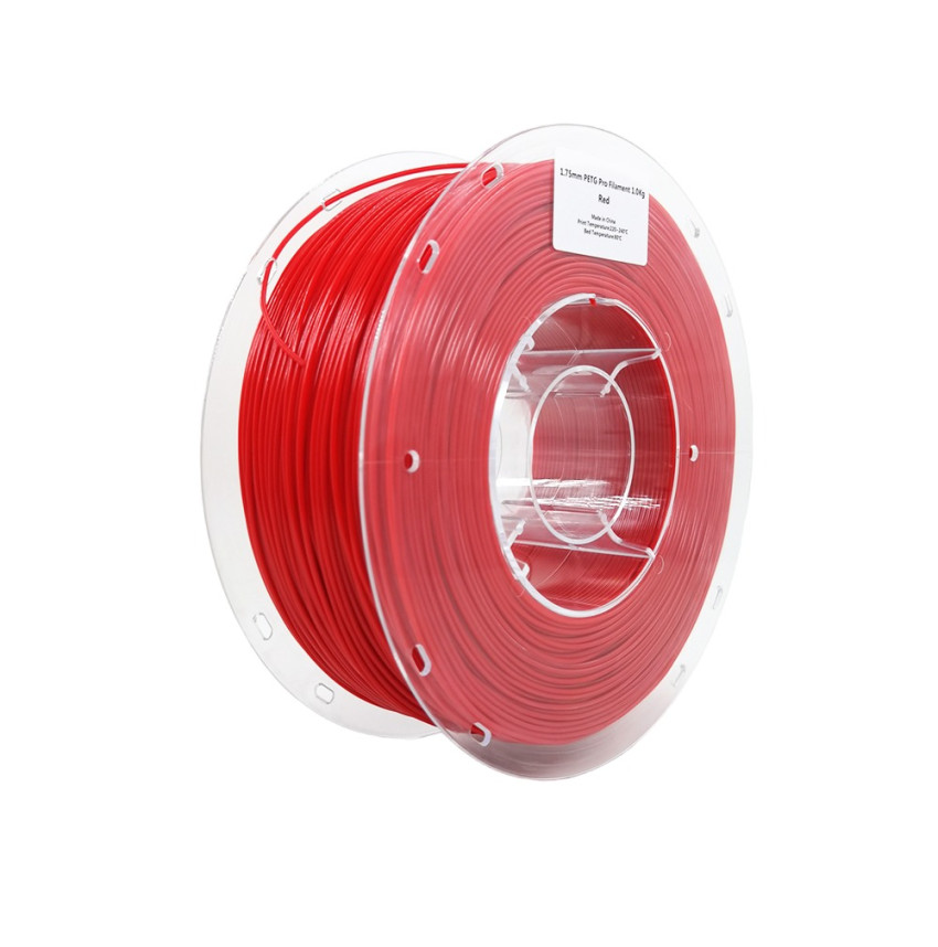 Pour une résistance exceptionnelle - Le Filament 3D PETG PRO Rouge de Lefilament3D offre une résistance exceptionnelle