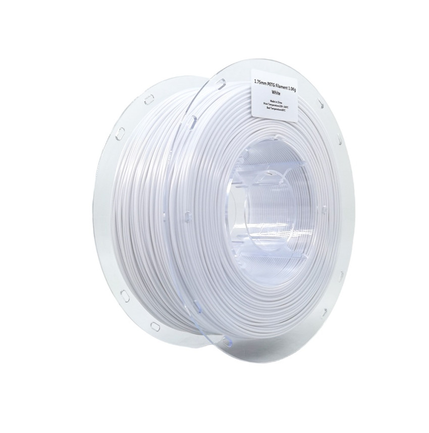 Purity in White: Our White PETG 3D Filament for immaculate creations.