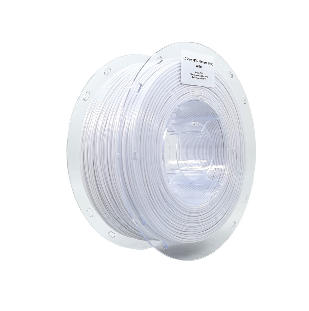 Purity in White: Our White PETG 3D Filament for immaculate creations.
