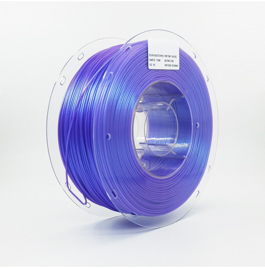 Explorez l'Univers des Couleurs avec le Filament 3D PLA Multicolore Galaxie Violet de Lefilament3D.