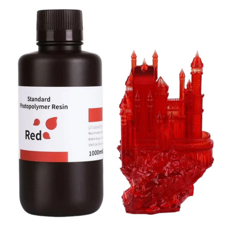 Elegoo UV Fast Curing Resin, Creality Anycubic SLA Print Red