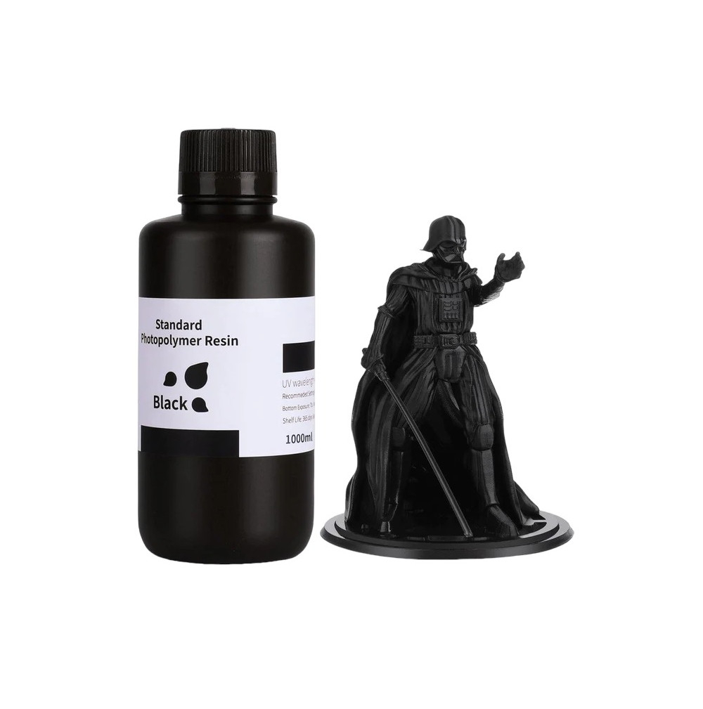 Standard Resin Black UV Polymer Elegoo Anycubic Creality Compatible Multi-Machine 3D Printer