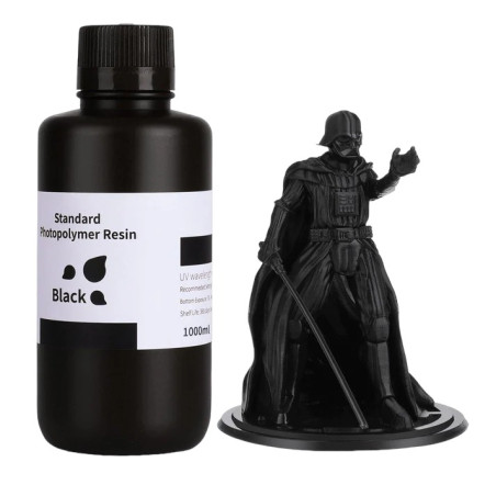 Résine Standard  noire UV Polymère Elegoo Anycubic Creality compatible multi-machines imprimante 3D