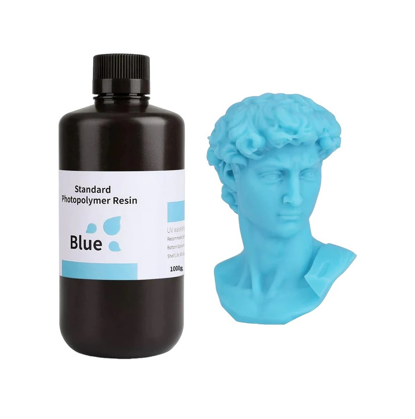 Elegoo Standard Blue Resin: Excellence in 3D Printing, UV LCD Photopolymer Print Multimachines Anycubic Creality